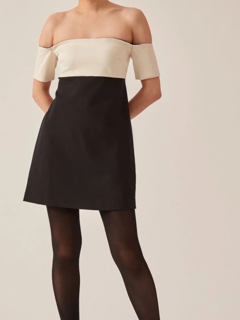 Anthropologie Maeve Colorblock Knit Mini Dress Size LP NWT